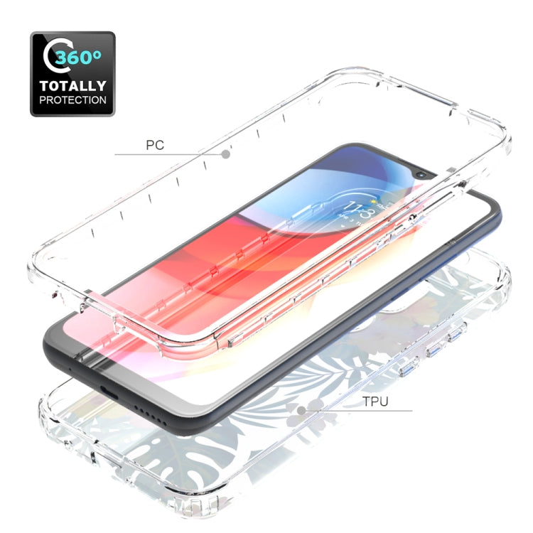 For Motorola Moto G Play (2021) 2 in 1 High Transparent Painted Shockproof PC + TPU Protective Case