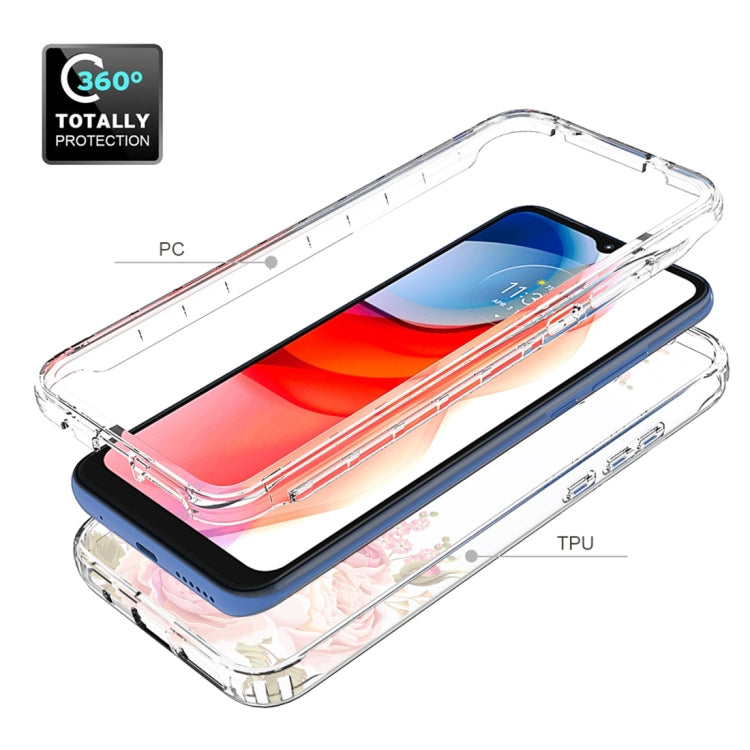 For Motorola Moto G Play (2021) 2 in 1 High Transparent Painted Shockproof PC + TPU Protective Case