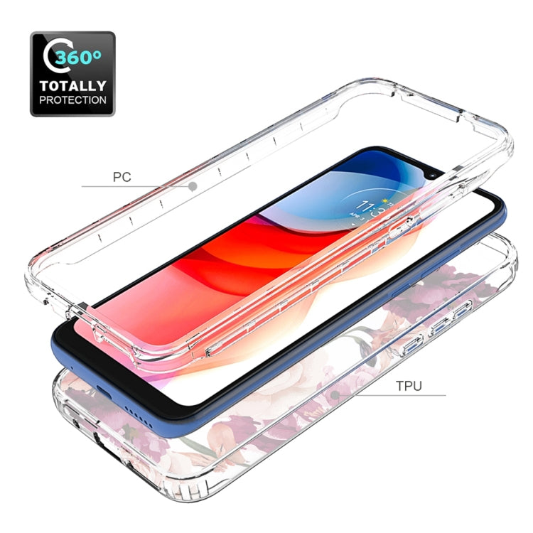 For Motorola Moto G Play (2021) 2 in 1 High Transparent Painted Shockproof PC + TPU Protective Case