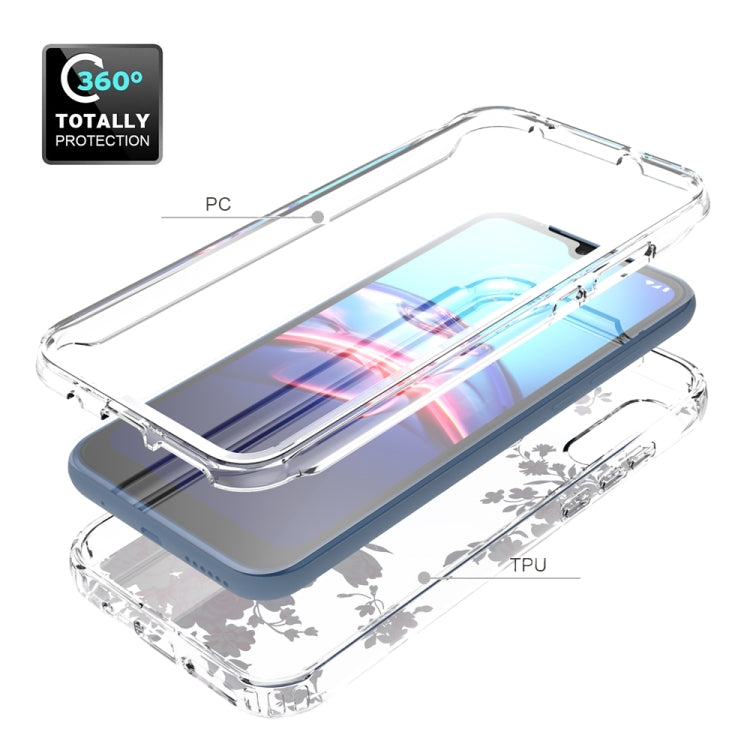 For Motorola Moto E (2020) 2 in 1 High Transparent Painted Shockproof PC + TPU Protective Case