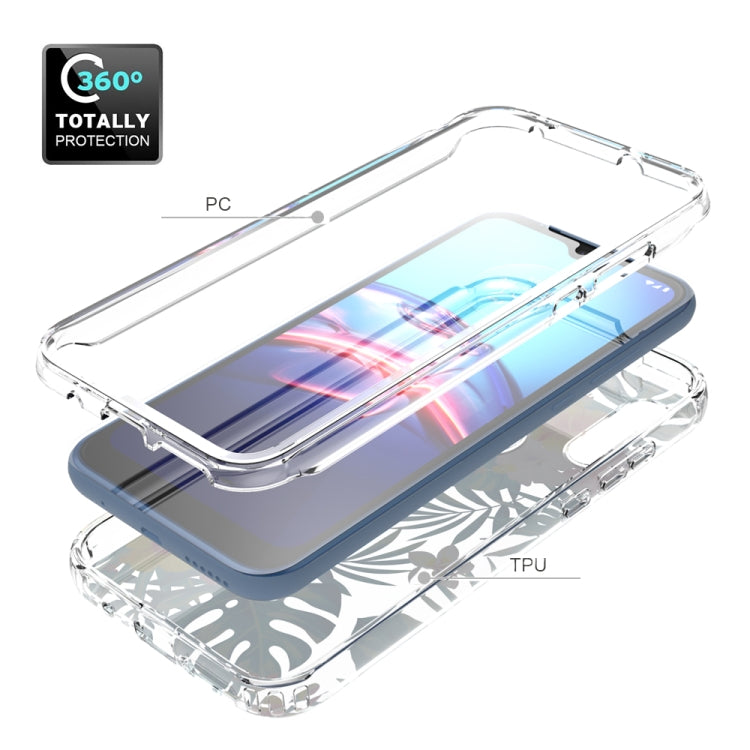 For Motorola Moto E (2020) 2 in 1 High Transparent Painted Shockproof PC + TPU Protective Case