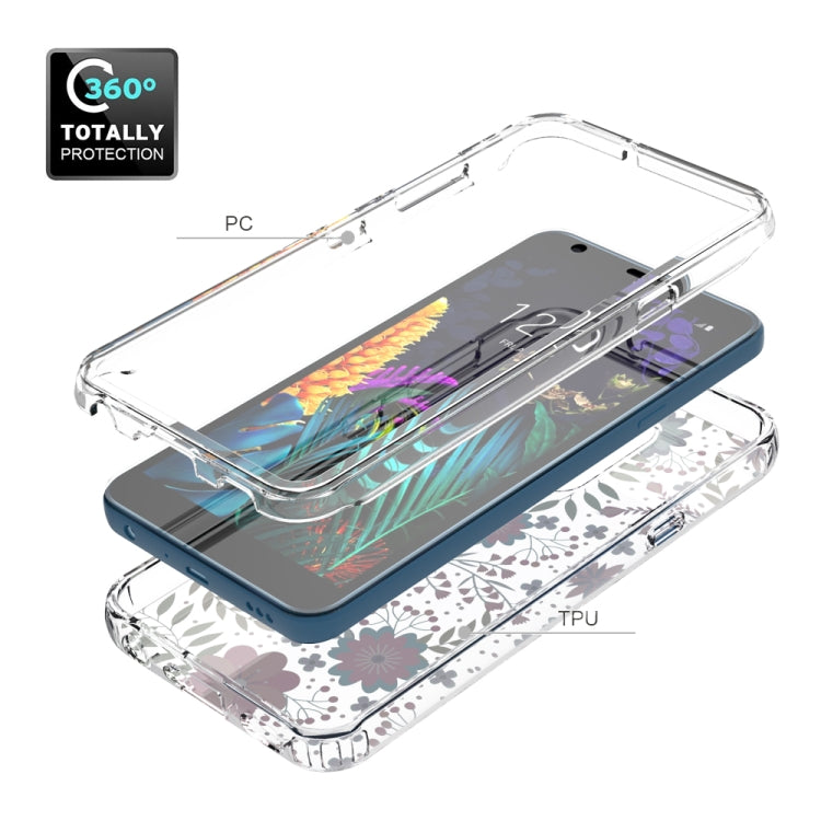 For LG Aristo 4+ 2 in 1 High Transparent Painted Shockproof PC + TPU Protective Case