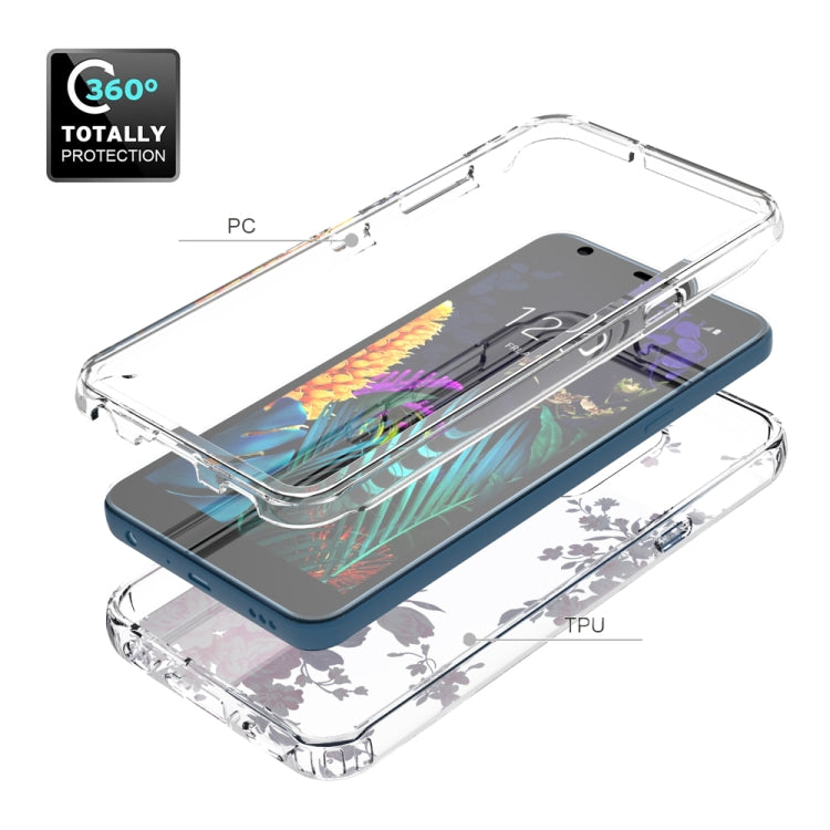 For LG Aristo 4+ 2 in 1 High Transparent Painted Shockproof PC + TPU Protective Case