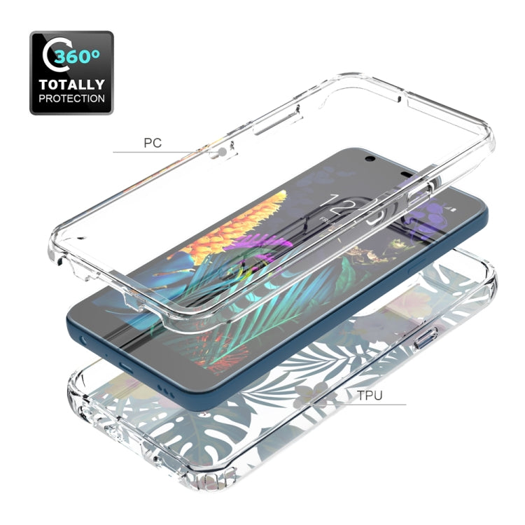 For LG Aristo 4+ 2 in 1 High Transparent Painted Shockproof PC + TPU Protective Case