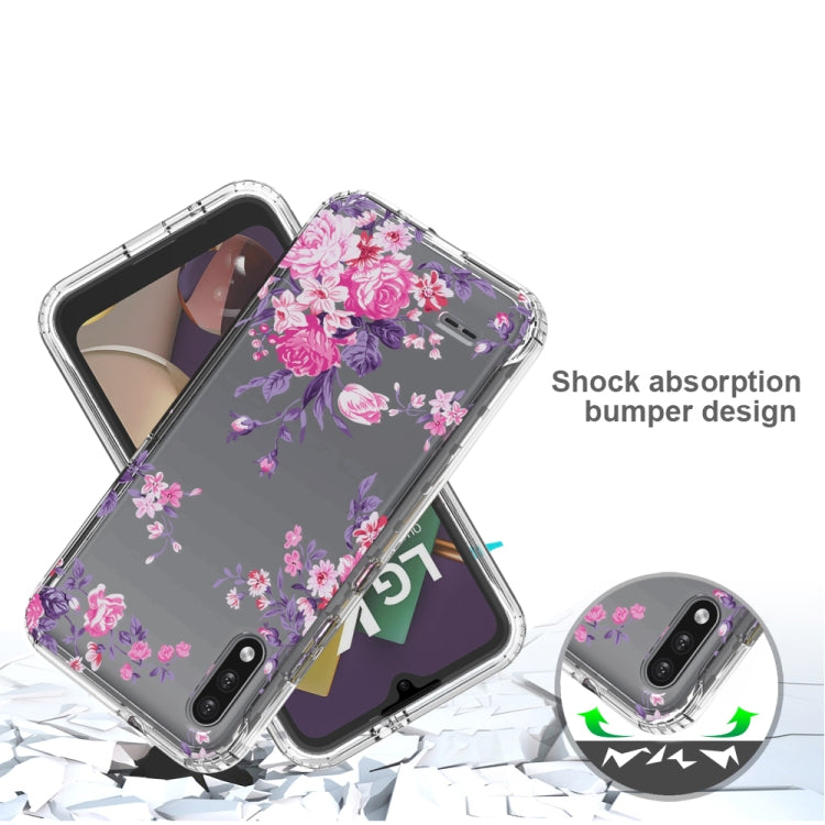 For LG K22 2 in 1 High Transparent Painted Shockproof PC + TPU Protective Case