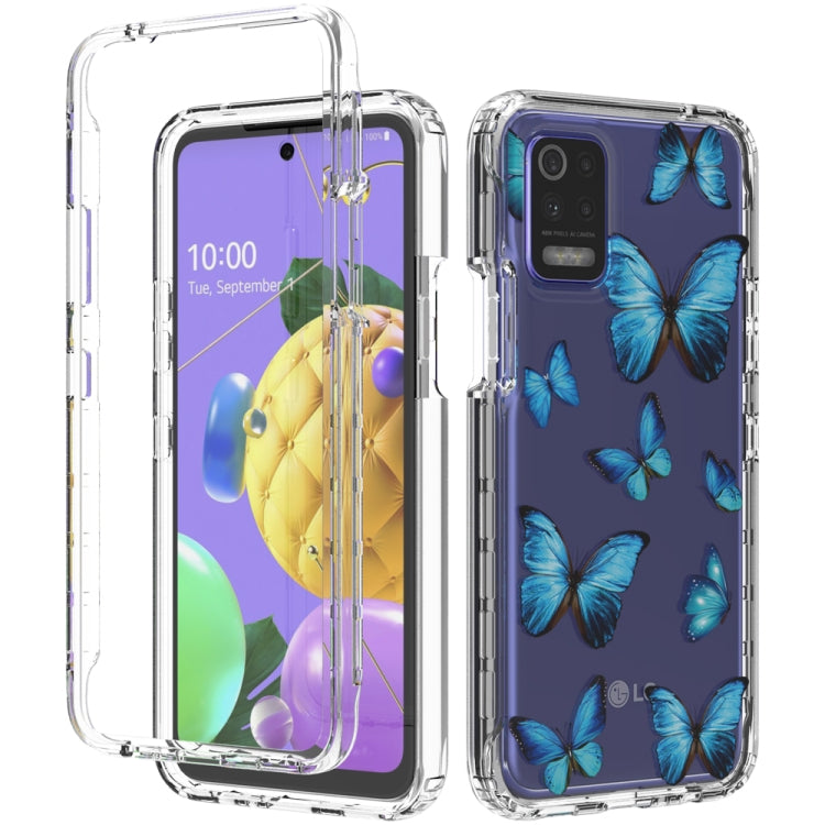 For LG K52 2 in 1 High Transparent Painted Shockproof PC + TPU Protective Case