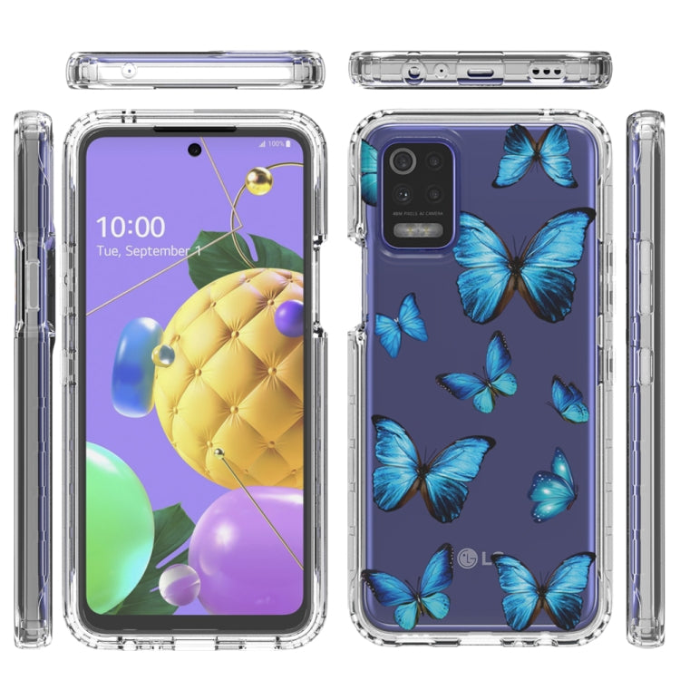 For LG K52 2 in 1 High Transparent Painted Shockproof PC + TPU Protective Case