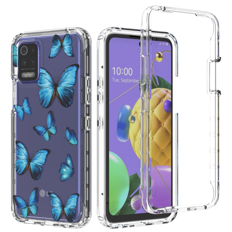 For LG K52 2 in 1 High Transparent Painted Shockproof PC + TPU Protective Case