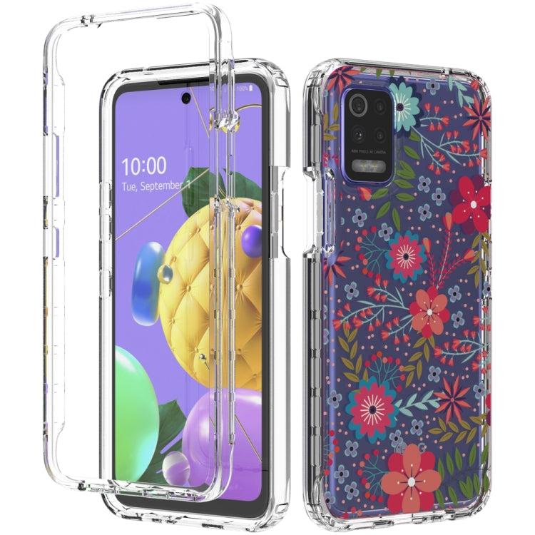 For LG K52 2 in 1 High Transparent Painted Shockproof PC + TPU Protective Case