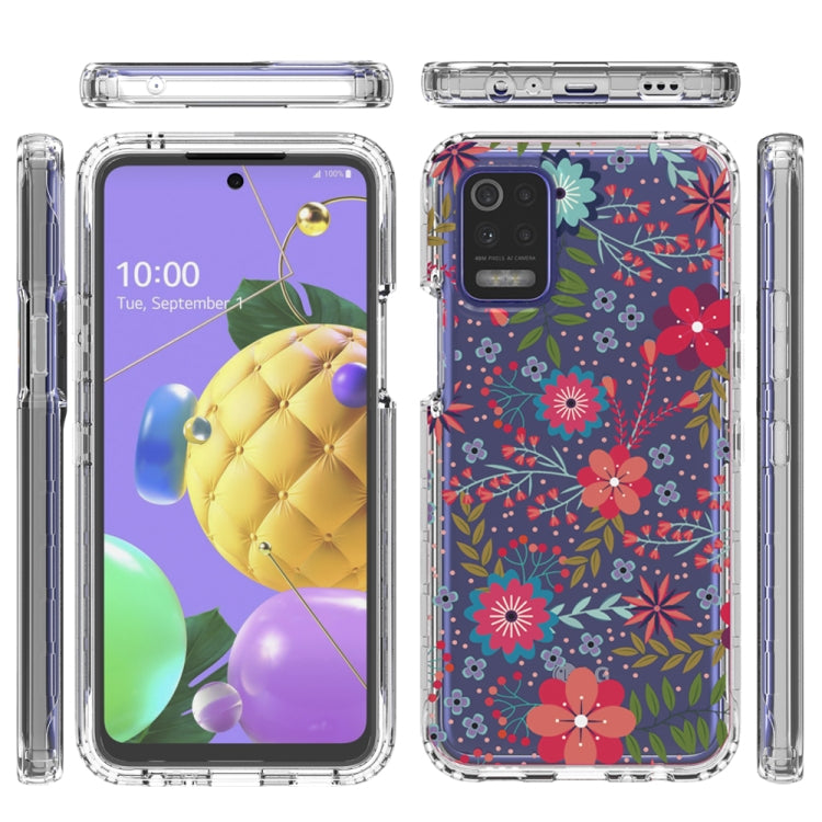 For LG K52 2 in 1 High Transparent Painted Shockproof PC + TPU Protective Case