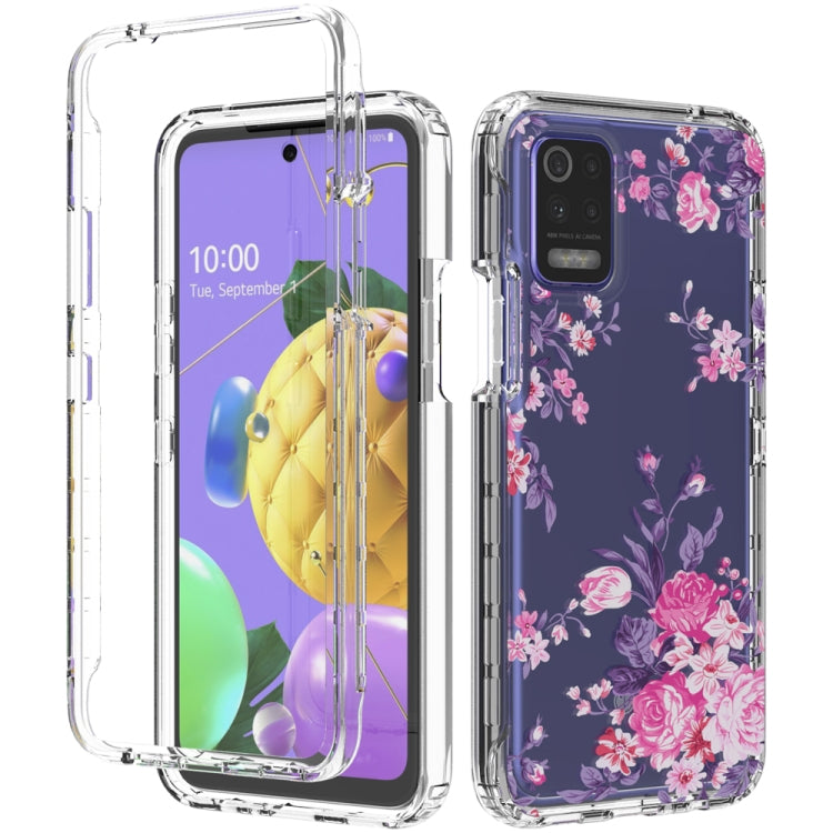 For LG K52 2 in 1 High Transparent Painted Shockproof PC + TPU Protective Case