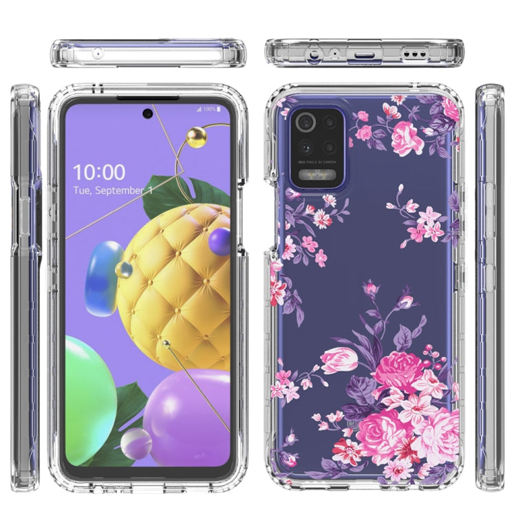 For LG K52 2 in 1 High Transparent Painted Shockproof PC + TPU Protective Case