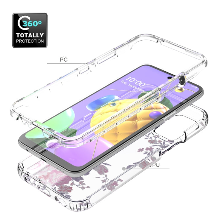 For LG K52 2 in 1 High Transparent Painted Shockproof PC + TPU Protective Case