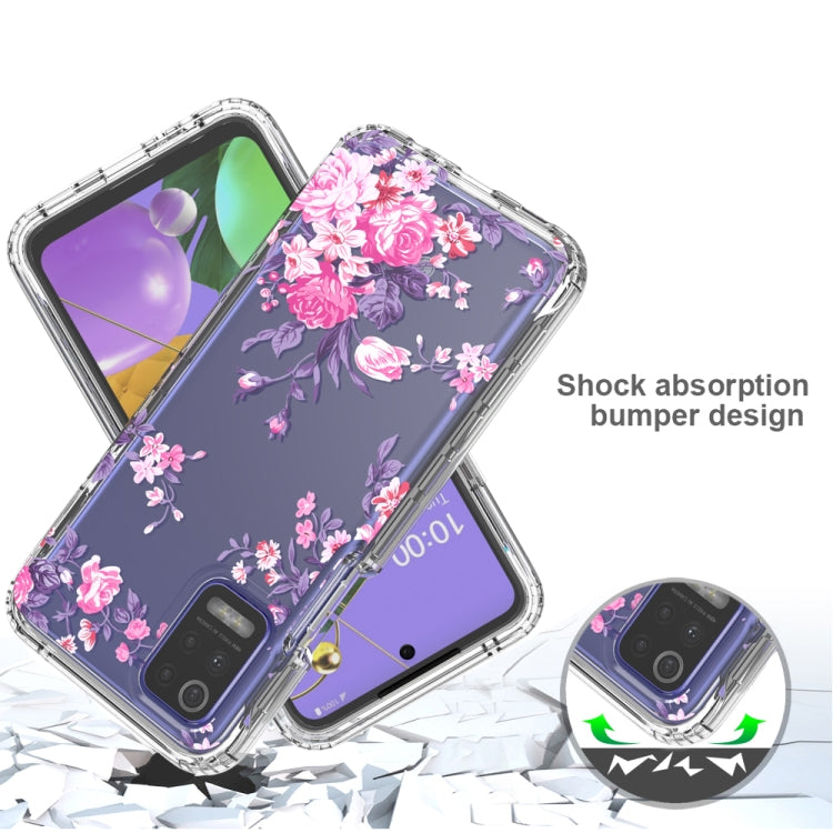 For LG K52 2 in 1 High Transparent Painted Shockproof PC + TPU Protective Case
