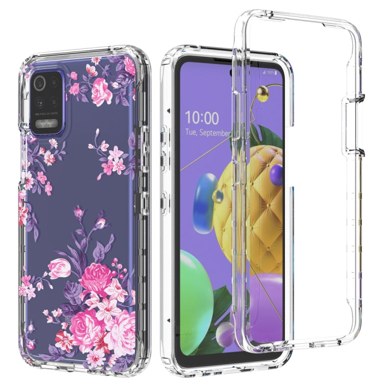 For LG K52 2 in 1 High Transparent Painted Shockproof PC + TPU Protective Case