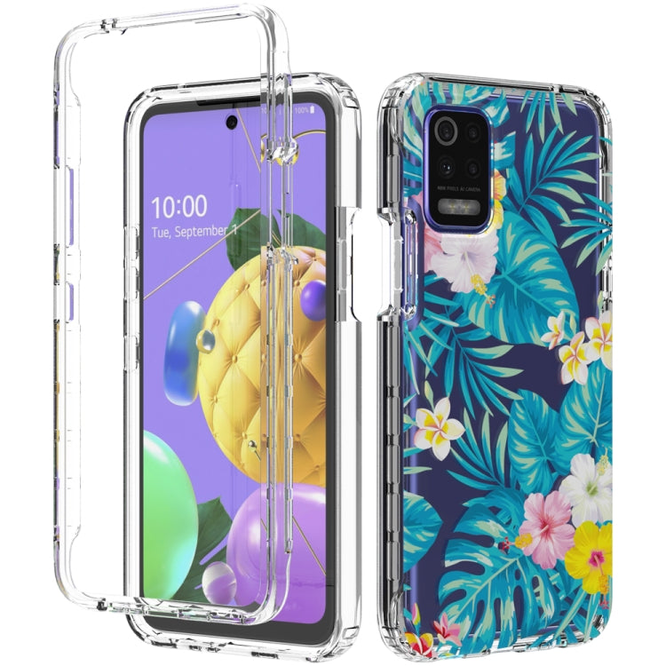 For LG K52 2 in 1 High Transparent Painted Shockproof PC + TPU Protective Case