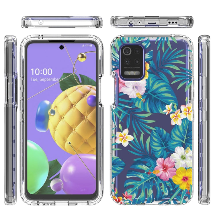 For LG K52 2 in 1 High Transparent Painted Shockproof PC + TPU Protective Case