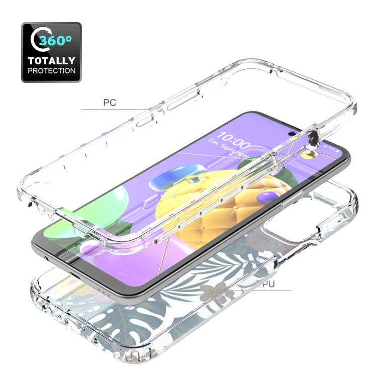 For LG K52 2 in 1 High Transparent Painted Shockproof PC + TPU Protective Case
