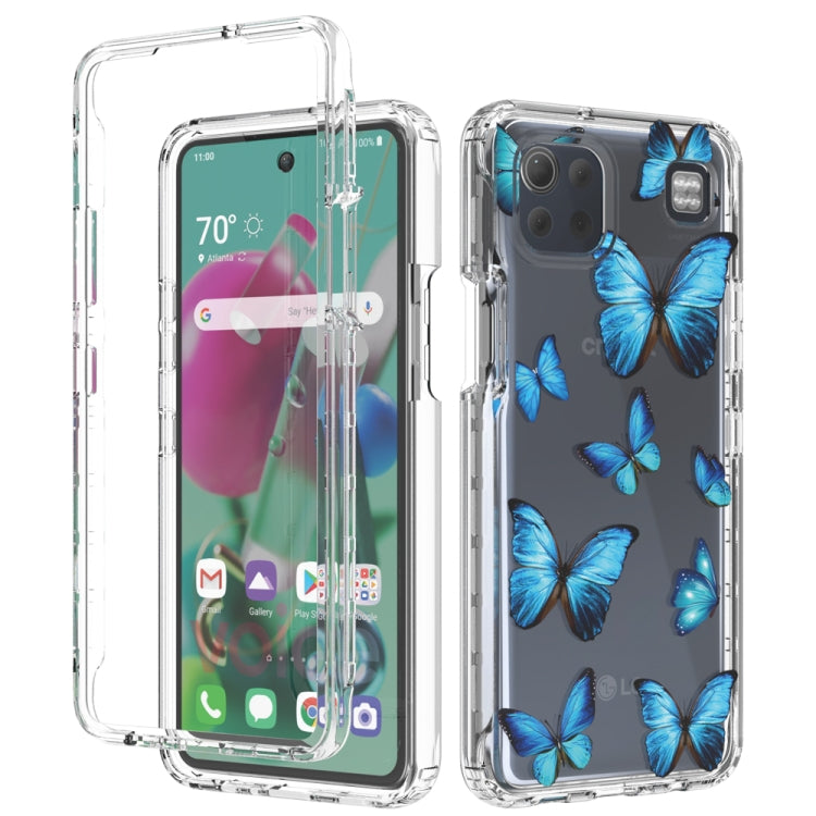 For LG K92 5G 2 in 1 High Transparent Painted Shockproof PC + TPU Protective Case