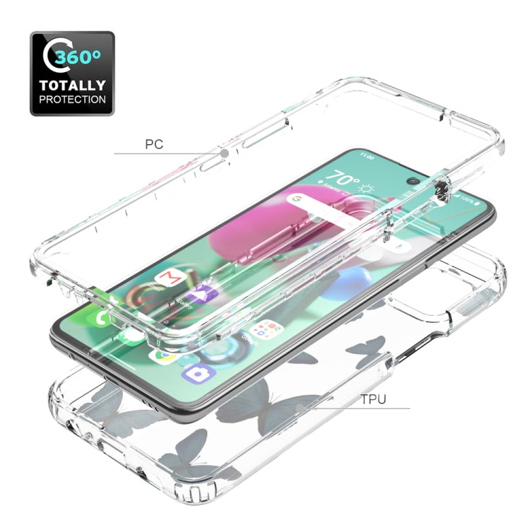 For LG K92 5G 2 in 1 High Transparent Painted Shockproof PC + TPU Protective Case