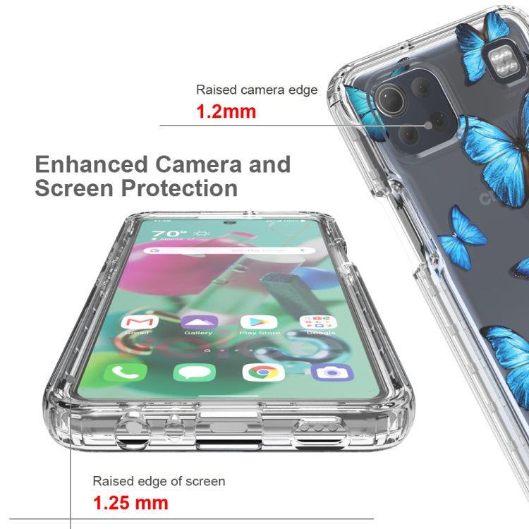 For LG K92 5G 2 in 1 High Transparent Painted Shockproof PC + TPU Protective Case