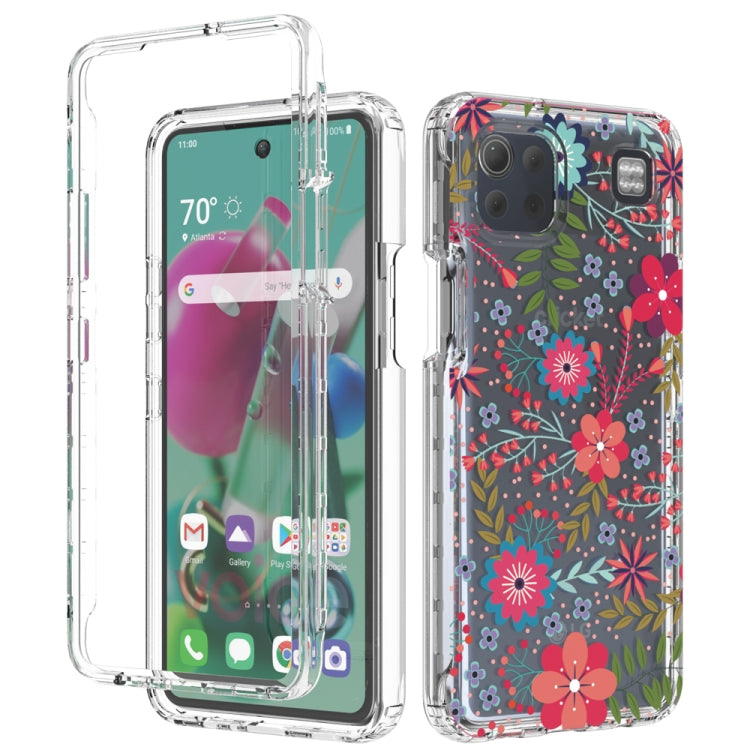 For LG K92 5G 2 in 1 High Transparent Painted Shockproof PC + TPU Protective Case