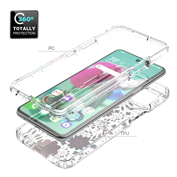 For LG K92 5G 2 in 1 High Transparent Painted Shockproof PC + TPU Protective Case