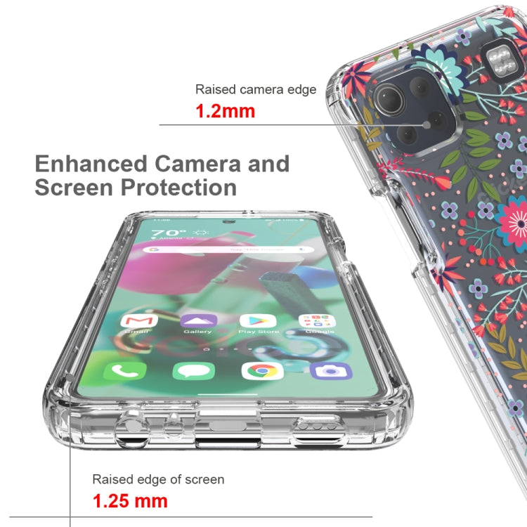 For LG K92 5G 2 in 1 High Transparent Painted Shockproof PC + TPU Protective Case