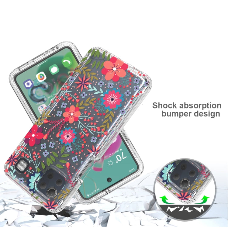 For LG K92 5G 2 in 1 High Transparent Painted Shockproof PC + TPU Protective Case