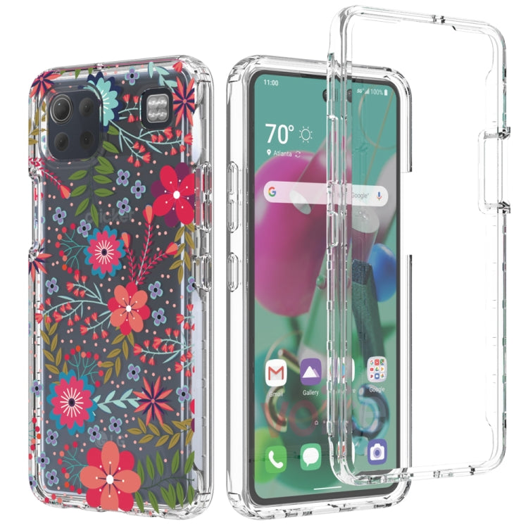 For LG K92 5G 2 in 1 High Transparent Painted Shockproof PC + TPU Protective Case