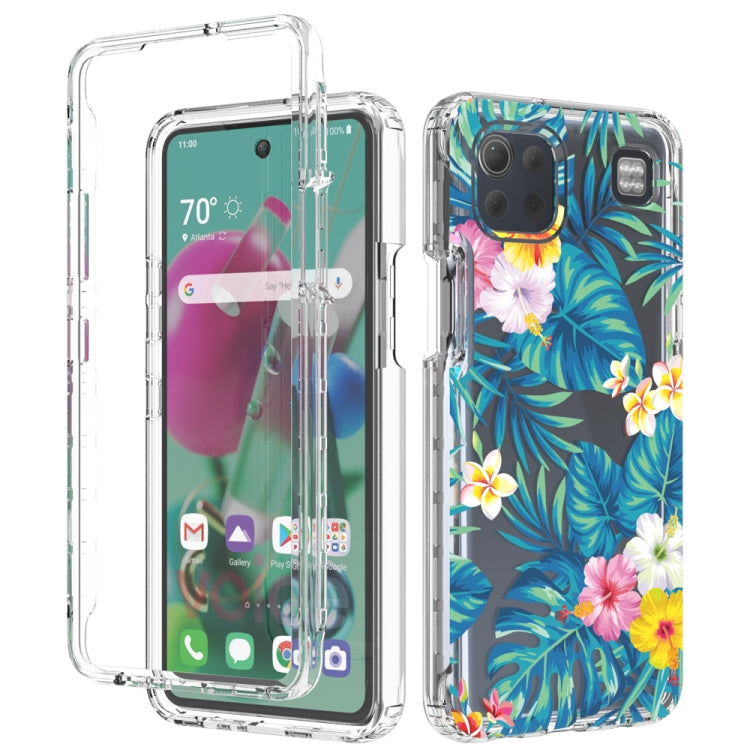 For LG K92 5G 2 in 1 High Transparent Painted Shockproof PC + TPU Protective Case