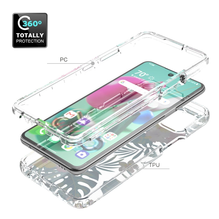 For LG K92 5G 2 in 1 High Transparent Painted Shockproof PC + TPU Protective Case