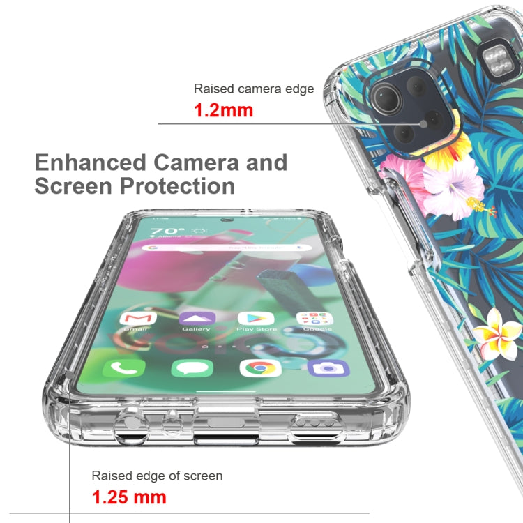 For LG K92 5G 2 in 1 High Transparent Painted Shockproof PC + TPU Protective Case