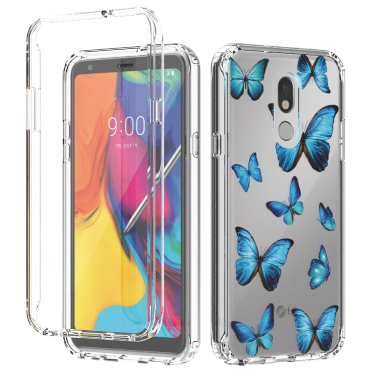 For LG Stylo 5 2 in 1 High Transparent Painted Shockproof PC + TPU Protective Case