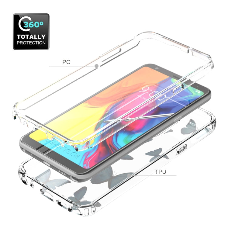 For LG Stylo 5 2 in 1 High Transparent Painted Shockproof PC + TPU Protective Case