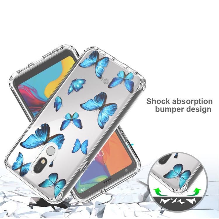 For LG Stylo 5 2 in 1 High Transparent Painted Shockproof PC + TPU Protective Case