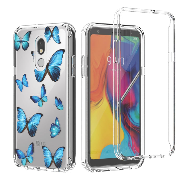 For LG Stylo 5 2 in 1 High Transparent Painted Shockproof PC + TPU Protective Case