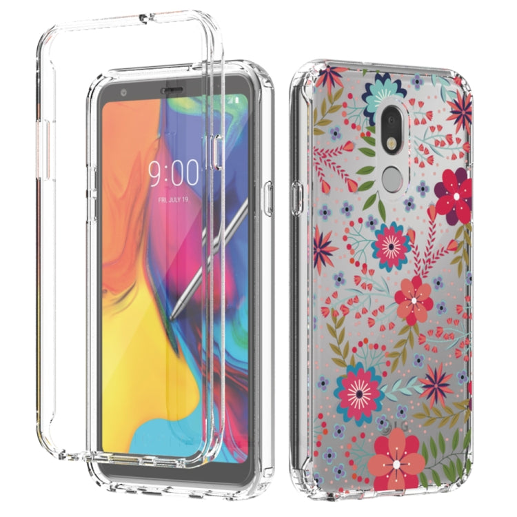 For LG Stylo 5 2 in 1 High Transparent Painted Shockproof PC + TPU Protective Case