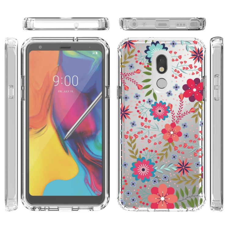 For LG Stylo 5 2 in 1 High Transparent Painted Shockproof PC + TPU Protective Case