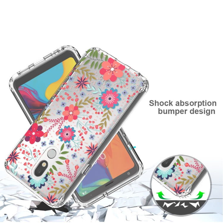 For LG Stylo 5 2 in 1 High Transparent Painted Shockproof PC + TPU Protective Case