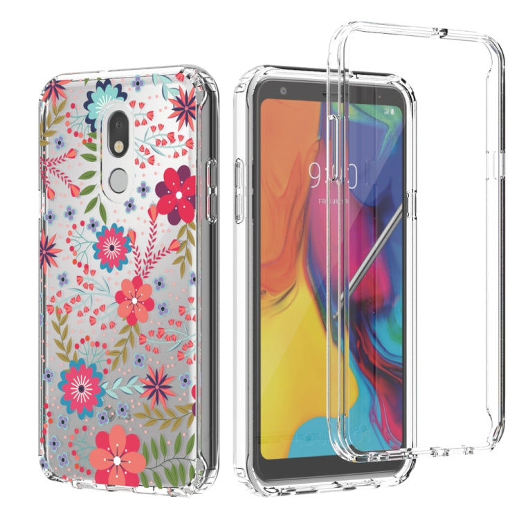 For LG Stylo 5 2 in 1 High Transparent Painted Shockproof PC + TPU Protective Case