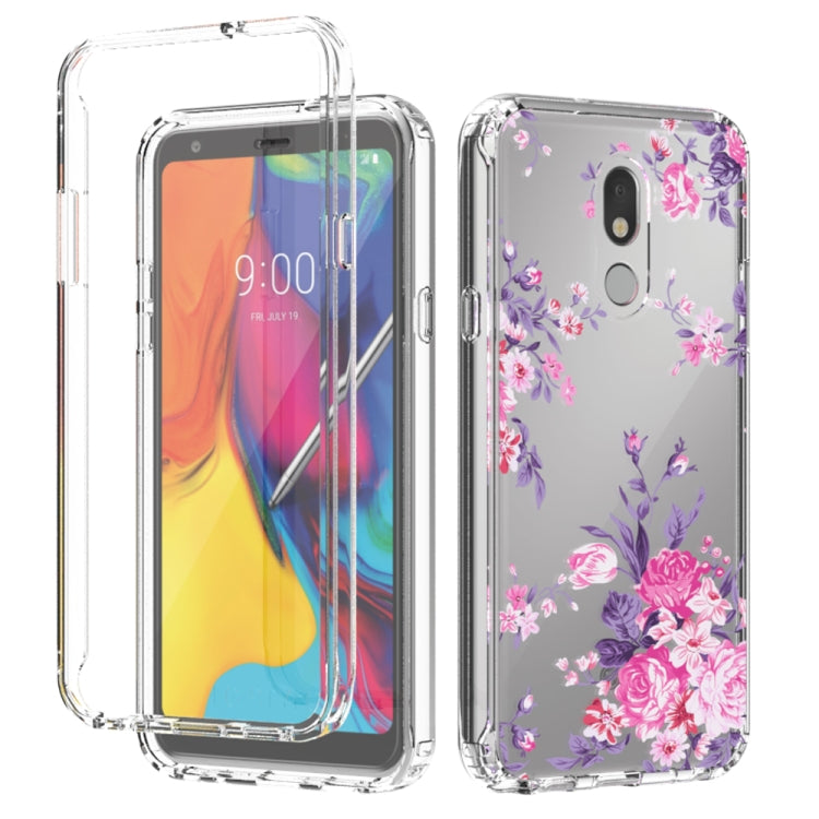 For LG Stylo 5 2 in 1 High Transparent Painted Shockproof PC + TPU Protective Case