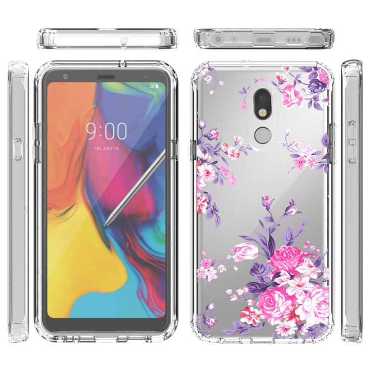 For LG Stylo 5 2 in 1 High Transparent Painted Shockproof PC + TPU Protective Case