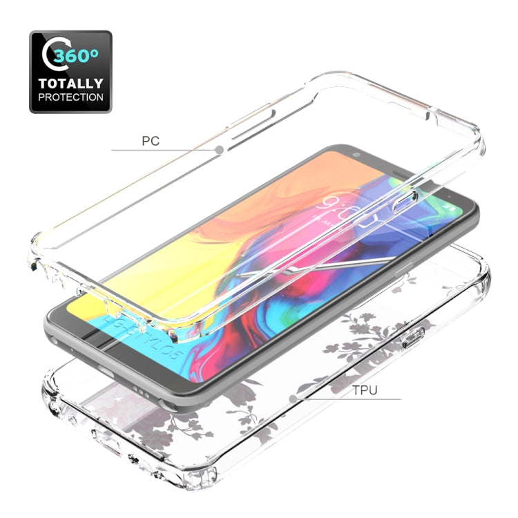 For LG Stylo 5 2 in 1 High Transparent Painted Shockproof PC + TPU Protective Case