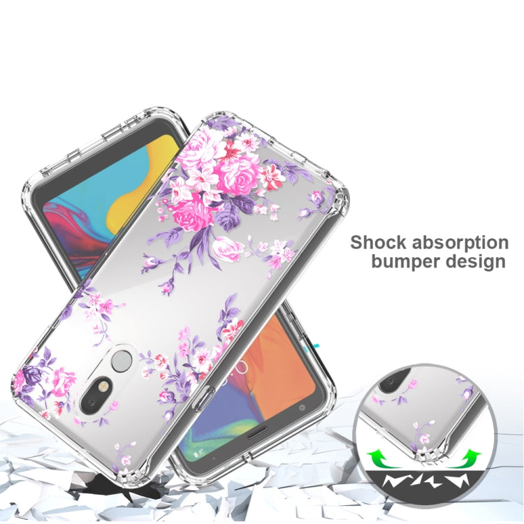 For LG Stylo 5 2 in 1 High Transparent Painted Shockproof PC + TPU Protective Case