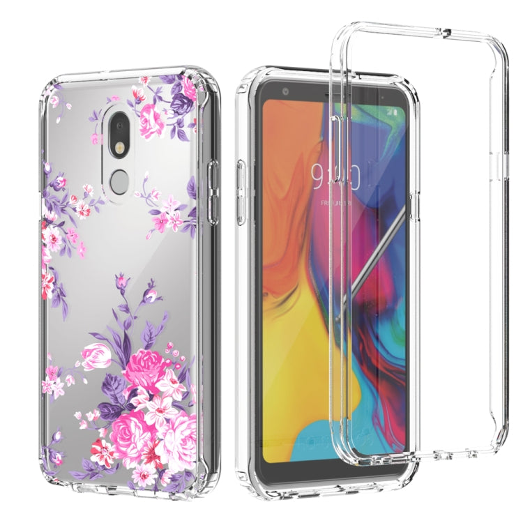 For LG Stylo 5 2 in 1 High Transparent Painted Shockproof PC + TPU Protective Case