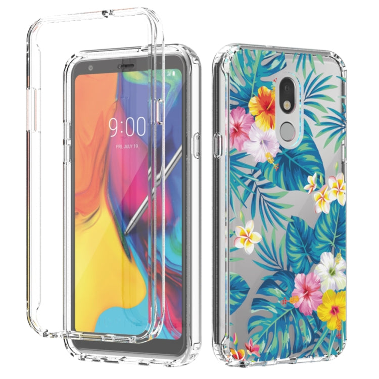 For LG Stylo 5 2 in 1 High Transparent Painted Shockproof PC + TPU Protective Case