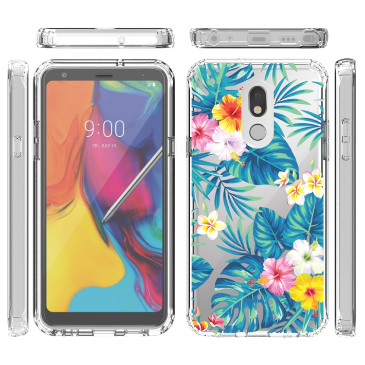 For LG Stylo 5 2 in 1 High Transparent Painted Shockproof PC + TPU Protective Case