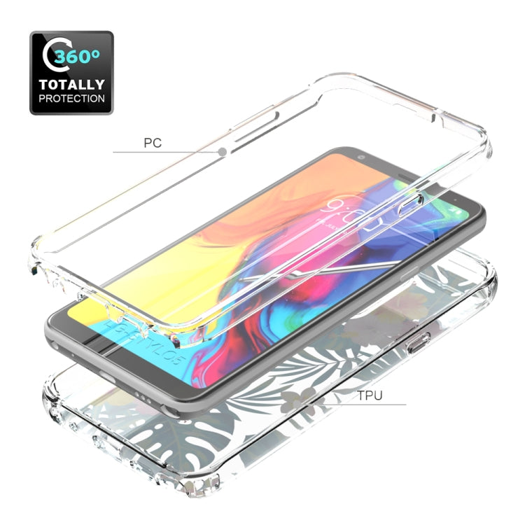 For LG Stylo 5 2 in 1 High Transparent Painted Shockproof PC + TPU Protective Case
