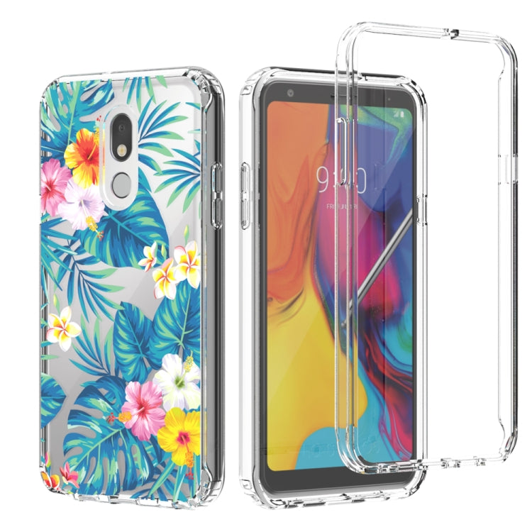 For LG Stylo 5 2 in 1 High Transparent Painted Shockproof PC + TPU Protective Case